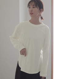 ラウンド ロング ヘムロンT 長袖 