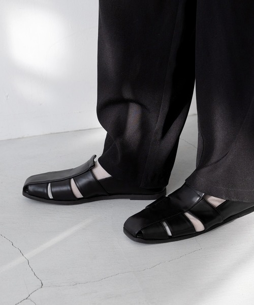 menue(メヌエ)の「グルカサンダル(サンダル・レディース・ブラック/ナチュラル/キャメル/イエロー/ダークブラウン/ベージュ・LL/S/M/L/3L/XS)」の14枚目の写真