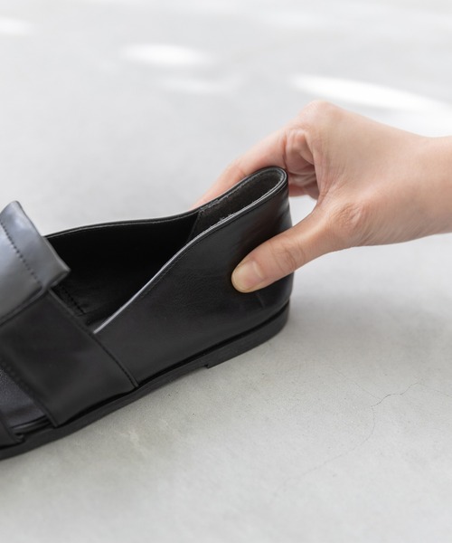 menue(メヌエ)の「グルカサンダル(サンダル・レディース・ブラック/ナチュラル/キャメル/イエロー/ダークブラウン/ベージュ・LL/S/M/L/3L/XS)」の11枚目の写真