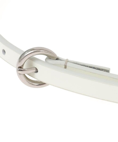 CLANE THIN LINE BELT スィンラインベルト 白 ホワイト CLANE（クラネ）の「【CLANE/クラネ】THIN LINE BELT/スィン