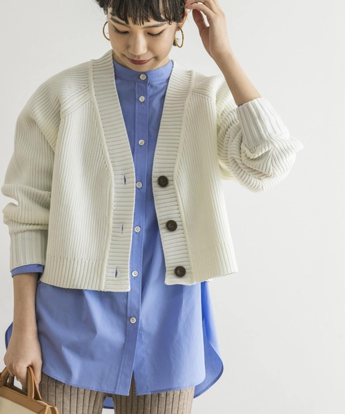 URBAN RESEARCH（アーバンリサーチ）の「ライトニットショートカーディガン（カーディガン/ボレロ・レディース・ホワイト/ブラック/ベージュ系その他・FREE）」の13枚目の写真