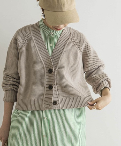 URBAN RESEARCH（アーバンリサーチ）の「ライトニットショートカーディガン（カーディガン/ボレロ・レディース・ホワイト/ブラック/ベージュ系その他・FREE）」の4枚目の写真