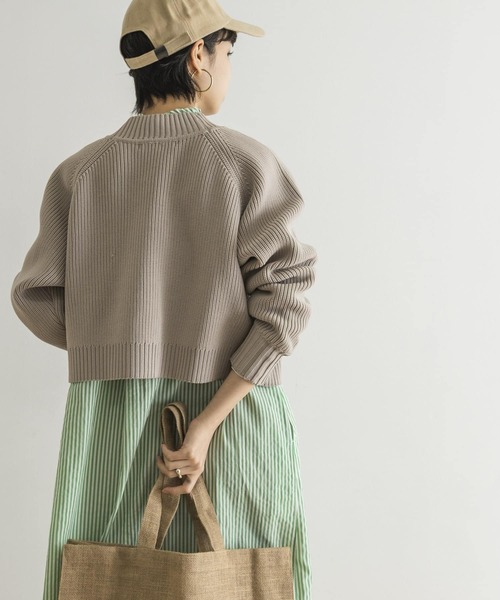 URBAN RESEARCH（アーバンリサーチ）の「ライトニットショートカーディガン（カーディガン/ボレロ・レディース・ホワイト/ブラック/ベージュ系その他・FREE）」の10枚目の写真