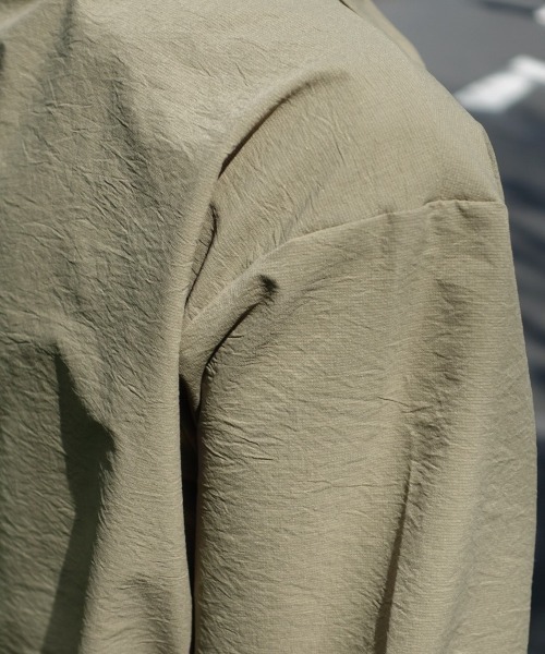 DESCENTE PAUSE（デサントポーズ）の「【デサントPAUSE】ハーフジップ半袖シャツ / HALF ZIP H/S SHIRT　撥水　ストレッチ（シャツ/ブラウス・メンズ・ブラック/ベージュ/モスグリーン/ホワイト・SMALL/MEDIUM/LARGE/X-LARGE）」の13枚目の写真