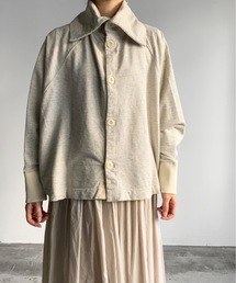 vent blanc（ヴァンブラン）の「ventblanc:粗挽き杢インレイ 2WAY カーディガン（カーディガン/ボレロ）」