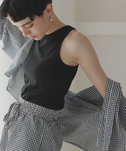 DONOBAN（ドノバン）の「アメスリタンクトップ（タンクトップ・レディース・テラコッタ/ブラック/グレイッシュベージュ/ホワイト・F）」の7枚目の写真