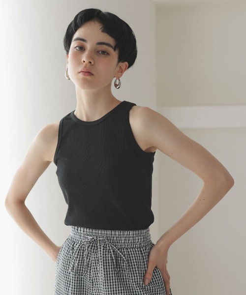 DONOBAN（ドノバン）の「アメスリタンクトップ（タンクトップ・レディース・テラコッタ/ブラック/グレイッシュベージュ/ホワイト・F）」の8枚目の写真