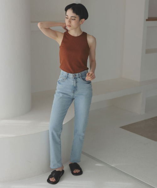 DONOBAN（ドノバン）の「アメスリタンクトップ（タンクトップ・レディース・テラコッタ/ブラック/グレイッシュベージュ/ホワイト・F）」の10枚目の写真