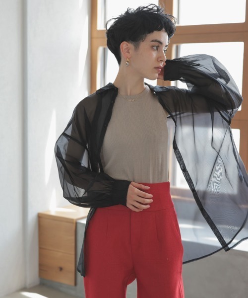 DONOBAN（ドノバン）の「アメスリタンクトップ（タンクトップ・レディース・テラコッタ/ブラック/グレイッシュベージュ/ホワイト・F）」の14枚目の写真