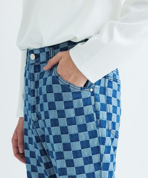 city（シティ）の「ICHIMATSU JACQUARD DENIM（デニムパンツ・メンズ・インディゴブルー・1/2/3）」の7枚目の写真