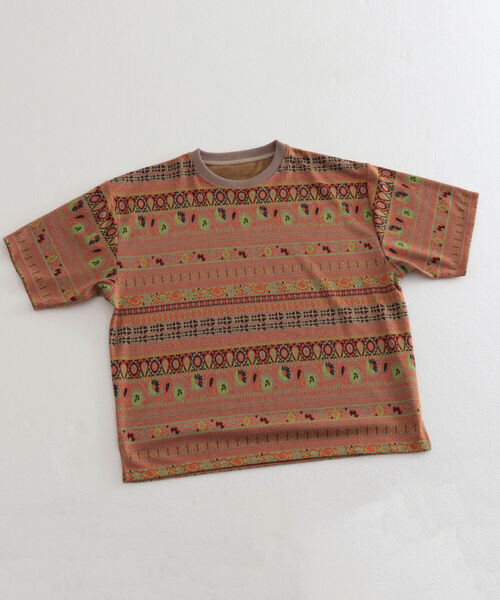 GLOSTER（グロスター）の「【GLOSTER/グロスター】ジオメトリック ニットライクTシャツ（Tシャツ/カットソー・メンズ・ブラック系その他/ベージュ系その他・MEDIUM/LARGE）」の22枚目の写真