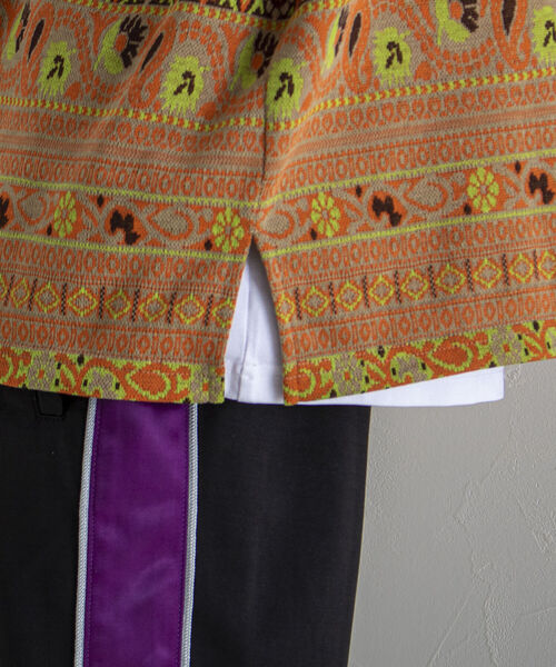 GLOSTER（グロスター）の「【GLOSTER/グロスター】ジオメトリック ニットライクTシャツ（Tシャツ/カットソー・メンズ・ブラック系その他/ベージュ系その他・MEDIUM/LARGE）」の21枚目の写真