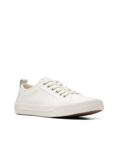 Clarks(クラークス)の「【ネット限定】Roxby Lace / ロクスビーレース (ホワイトキャンバス)(スニーカー・メンズ・ホワイト・UK6/UK9/UK8/UK7/UK10)」の6枚目の写真
