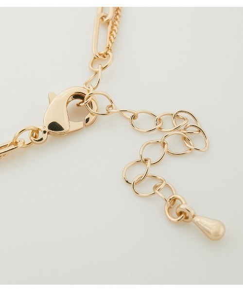 AZUL by moussy(アズールバイマウジー)の「DOUBLE CHAIN MOTIF NECKLACE/ダブルチェーンモチーフネックレス(ネックレス・レディース・シルバー/ゴールド系その他・FREE)」の14枚目の写真