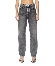 DIESEL | レディース デニム ハイウエスト ストレート ブラックデニム(デニムパンツ)
