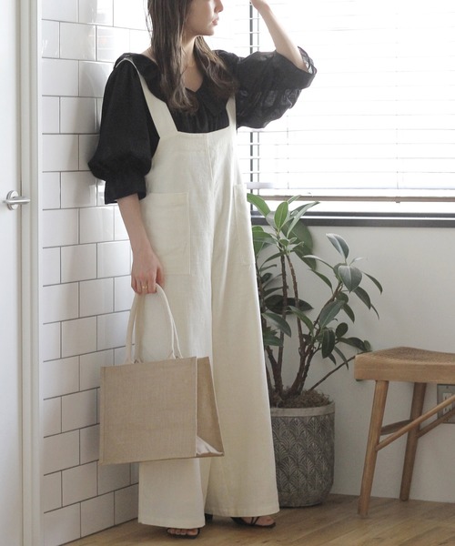 Crisp（クリスプ）の「フリルカラードビーチュニック（チュニック・レディース・ホワイト/ブラック・FREE）」の19枚目の写真