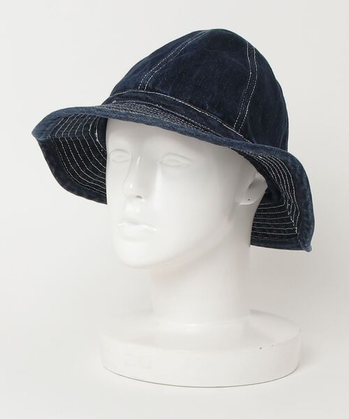 HOUSTON(ヒューストン)の「DENIM ARMY HAT(ハット・メンズ・ダークインディゴブルー/ライトインディゴブルー・FREE)」の17枚目の写真