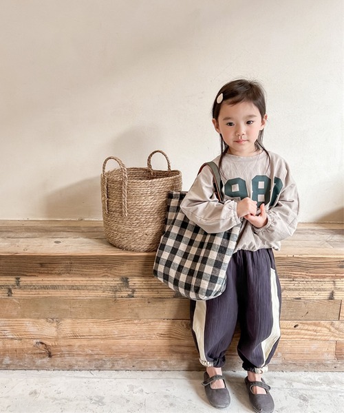 aimoha（アイモハ）の「aimoha-KIDS- アメカジ前プリントログTEE（Tシャツ/カットソー・キッズ・ライトグレー/ベージュ・80/90/100/110/120/130）」の13枚目の写真