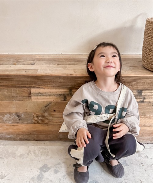 aimoha（アイモハ）の「aimoha-KIDS- アメカジ前プリントログTEE（Tシャツ/カットソー・キッズ・ライトグレー/ベージュ・80/90/100/110/120/130）」の16枚目の写真