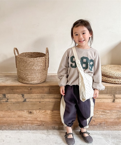 aimoha（アイモハ）の「aimoha-KIDS- アメカジ前プリントログTEE（Tシャツ/カットソー・キッズ・ライトグレー/ベージュ・80/90/100/110/120/130）」の17枚目の写真