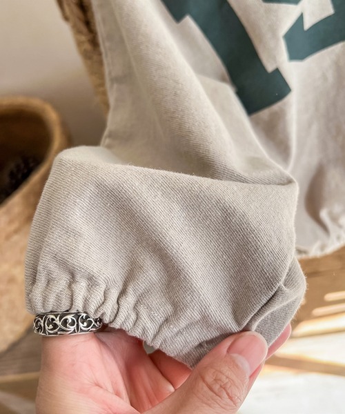 aimoha（アイモハ）の「aimoha-KIDS- アメカジ前プリントログTEE（Tシャツ/カットソー・キッズ・ライトグレー/ベージュ・80/90/100/110/120/130）」の20枚目の写真