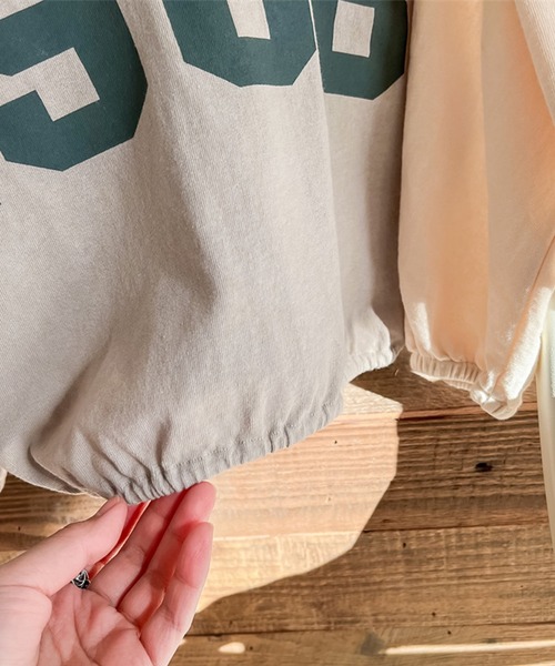 aimoha（アイモハ）の「aimoha-KIDS- アメカジ前プリントログTEE（Tシャツ/カットソー・キッズ・ライトグレー/ベージュ・80/90/100/110/120/130）」の21枚目の写真