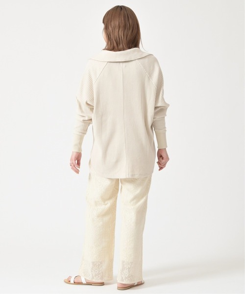 U by SPICK&SPAN(ユーバイスピックアンドスパン)の「ドルマンリブプルオーバー◆(Tシャツ/カットソー・レディース・ベージュ/アイボリー・FREE)」の5枚目の写真