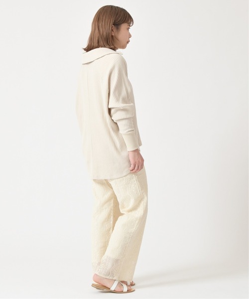 U by SPICK&SPAN(ユーバイスピックアンドスパン)の「ドルマンリブプルオーバー◆(Tシャツ/カットソー・レディース・ベージュ/アイボリー・FREE)」の6枚目の写真