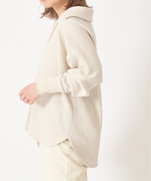 U by SPICK&SPAN(ユーバイスピックアンドスパン)の「ドルマンリブプルオーバー◆(Tシャツ/カットソー・レディース・ベージュ/アイボリー・FREE)」の12枚目の写真