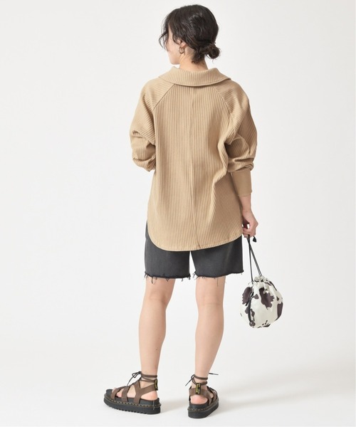 U by SPICK&SPAN(ユーバイスピックアンドスパン)の「ドルマンリブプルオーバー◆(Tシャツ/カットソー・レディース・ベージュ/アイボリー・FREE)」の16枚目の写真