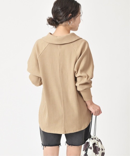 U by SPICK&SPAN(ユーバイスピックアンドスパン)の「ドルマンリブプルオーバー◆(Tシャツ/カットソー・レディース・ベージュ/アイボリー・FREE)」の18枚目の写真