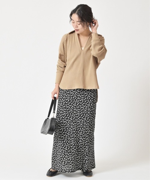 U by SPICK&SPAN(ユーバイスピックアンドスパン)の「ドルマンリブプルオーバー◆(Tシャツ/カットソー・レディース・ベージュ/アイボリー・FREE)」の19枚目の写真