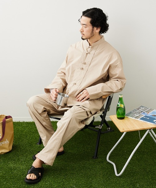 Snow Peak(スノーピーク)の「【Snow Peak/スノーピーク×JS】別注 焚 ライトリップストップイージーパンツ(その他パンツ・メンズ・ベージュ/クリアブラック・MEDIUM/LARGE)」の10枚目の写真