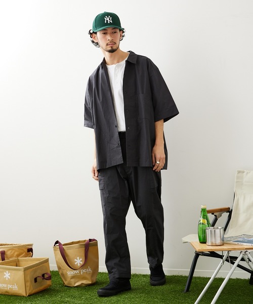 Snow Peak(スノーピーク)の「【Snow Peak/スノーピーク×JS】別注 焚 ライトリップストップイージーパンツ(その他パンツ・メンズ・ベージュ/クリアブラック・MEDIUM/LARGE)」の17枚目の写真
