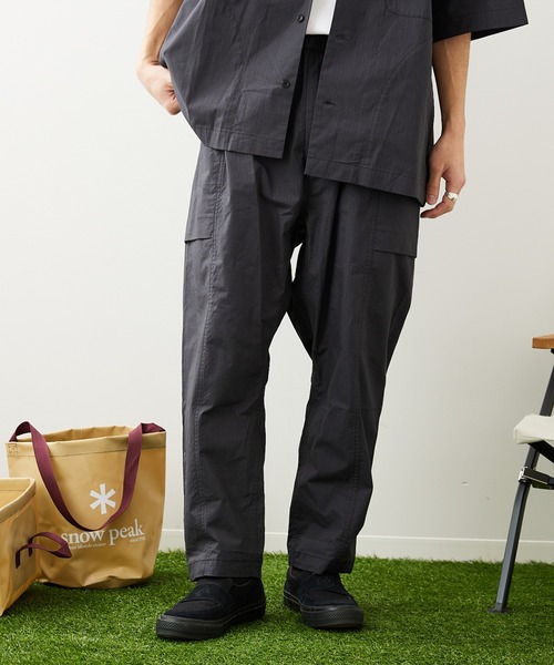 Snow Peak(スノーピーク)の「【Snow Peak/スノーピーク×JS】別注 焚 ライトリップストップイージーパンツ(その他パンツ・メンズ・ベージュ/クリアブラック・MEDIUM/LARGE)」の19枚目の写真