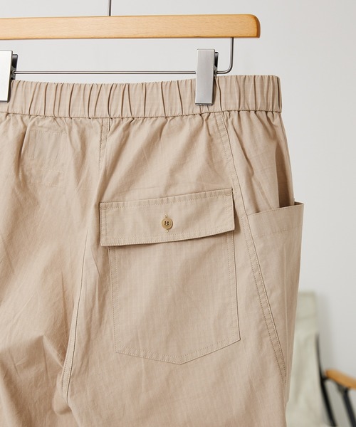 Snow Peak(スノーピーク)の「【Snow Peak/スノーピーク×JS】別注 焚 ライトリップストップイージーパンツ(その他パンツ・メンズ・ベージュ/クリアブラック・MEDIUM/LARGE)」の4枚目の写真