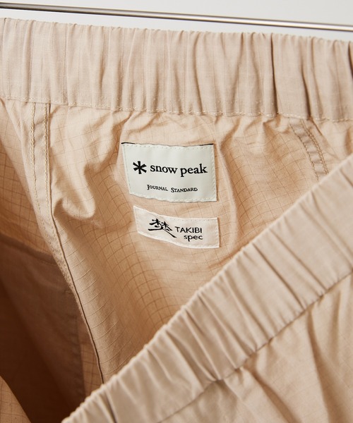 Snow Peak(スノーピーク)の「【Snow Peak/スノーピーク×JS】別注 焚 ライトリップストップイージーパンツ(その他パンツ・メンズ・ベージュ/クリアブラック・MEDIUM/LARGE)」の5枚目の写真