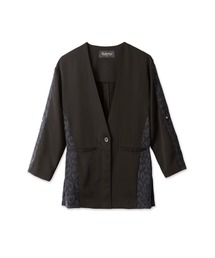 【LADIES'】TORNADO MART∴切替ノーカラージャケット