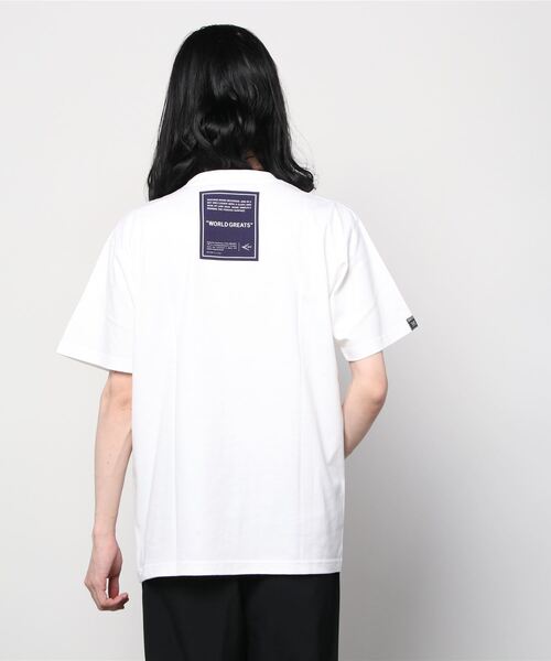 WP（ダブリューピー）の「WP / ダブリューピー：WORLD GREATS B T-SHIRTS：WP08-T147[WAX]（Tシャツ/カットソー・メンズ・ホワイト×グリーン/グレー系その他/ブルー系その他・XL/L）」の5枚目の写真