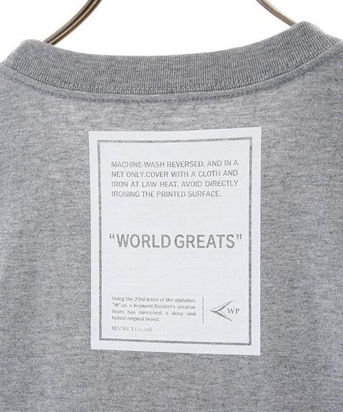 WP（ダブリューピー）の「WP / ダブリューピー：WORLD GREATS B T-SHIRTS：WP08-T147[WAX]（Tシャツ/カットソー・メンズ・ホワイト×グリーン/グレー系その他/ブルー系その他・XL/L）」の16枚目の写真