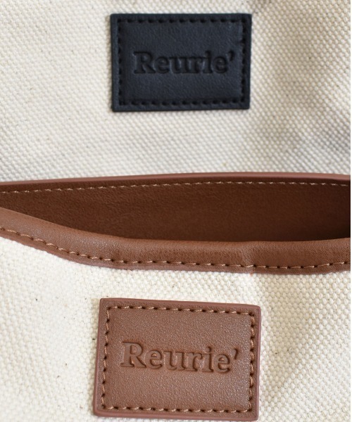 Reurie'（レウリィ）の「キャンバスバケットバッグ（ハンドバッグ・レディース・ブラック/ブラウン・FREE）」の10枚目の写真