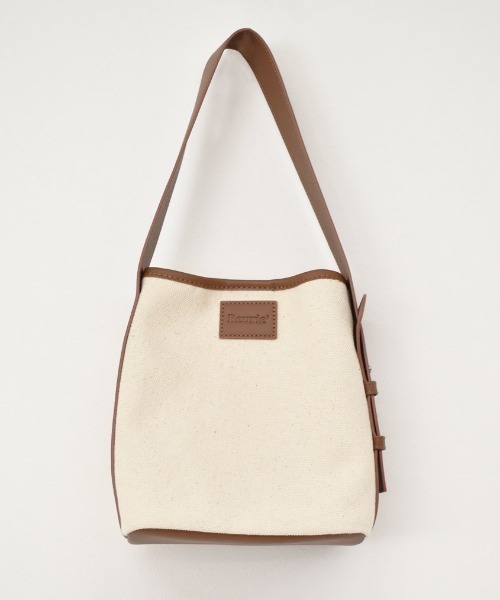 Reurie'（レウリィ）の「キャンバスバケットバッグ（ハンドバッグ・レディース・ブラック/ブラウン・FREE）」の12枚目の写真