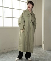 wide sleeve trench coat