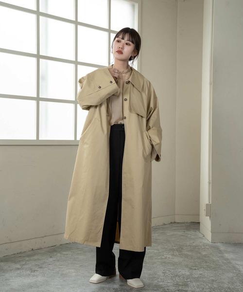 エミレ　amiur ワイドスリーブトレンチコート Amiur（エミレ）の「wide sleeve trench coat（トレンチコート