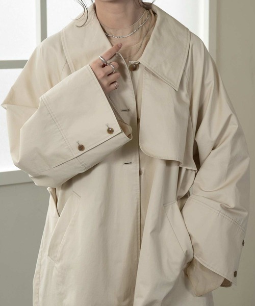wide sleeve trench coat（トレンチコート）｜Amiur（エミレ）の