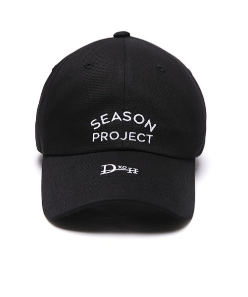 DXOH(ディソエイチ)の「A'GEM/9 × .kom『DXOH/ディソエイチ』SEASON PROJECT BALLCAP/シーズンプロジェクト ベースボール キャップ(キャップ・メンズ・ブラック・FREE)」の3枚目の写真