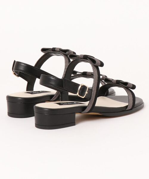 agnes b.(アニエスベー)の「ダブルリボンサンダル(サンダル・レディース・ブラック/ネイビー/ピンク・S(22.5cm)/M(23.5cm)/L(24.5cm))」の4枚目の写真