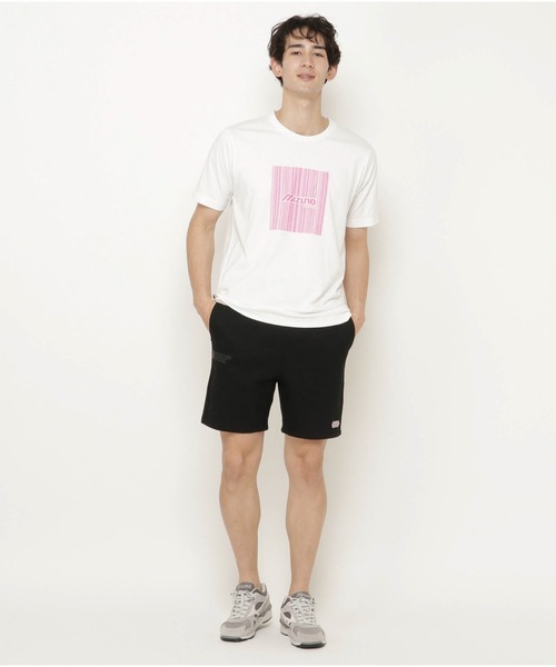 MIZUNO SPORTS STYLE（ミズノスポーツスタイル）の「スウェットハーフパンツ　［ユニセックス］（スウェットパンツ・メンズ・杢グレー/ブラック/ダークブルー・L/M/XL/S）」の2枚目の写真