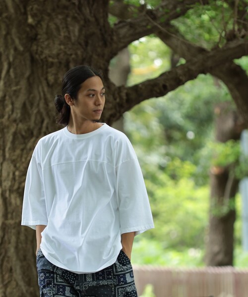 BEAMS（ビームス）の「BEAMS / フットボール Tシャツ（Tシャツ/カットソー・メンズ・ホワイト/ネイビー/グリーン・SMALL/MEDIUM/LARGE/X-LARGE）」の8枚目の写真