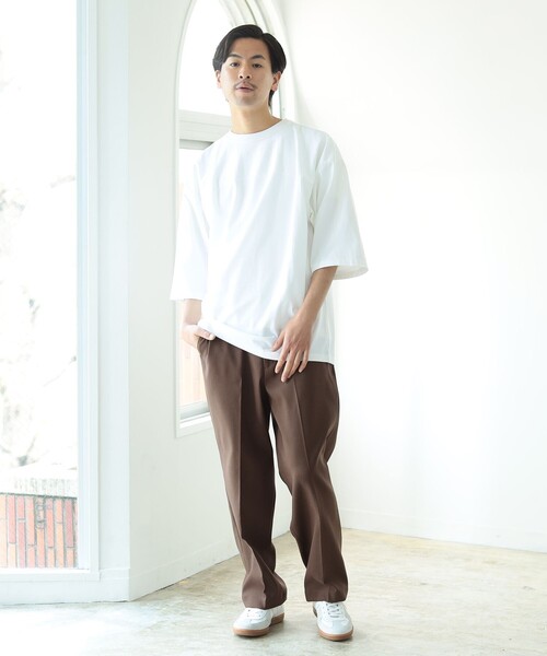 BEAMS（ビームス）の「BEAMS / フットボール Tシャツ（Tシャツ/カットソー・メンズ・ホワイト/ネイビー/グリーン・SMALL/MEDIUM/LARGE/X-LARGE）」の5枚目の写真